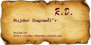 Rujder Dagomér névjegykártya